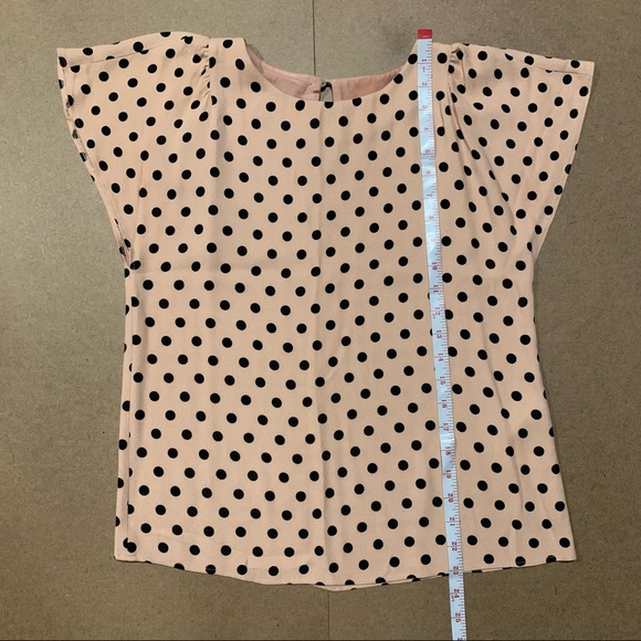 Red VALENTINO Micro Polka Dot Print Blouse, Size 38 IT (US 2) - Picture 15 of 16